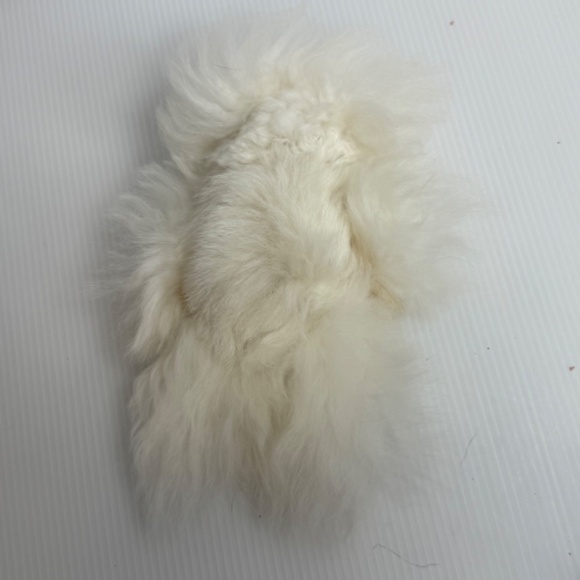 Simply Naturals Real Alpaca Fur Cream Teddy Bear Plush 7"  Peru Super Soft! EUC - Picture 2 of 4